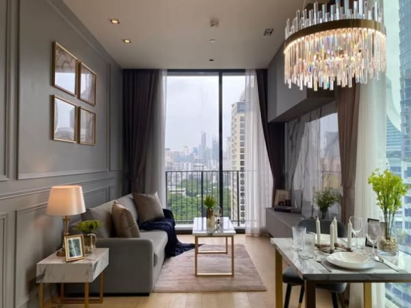 living room and bedroom of 28 Chidlom