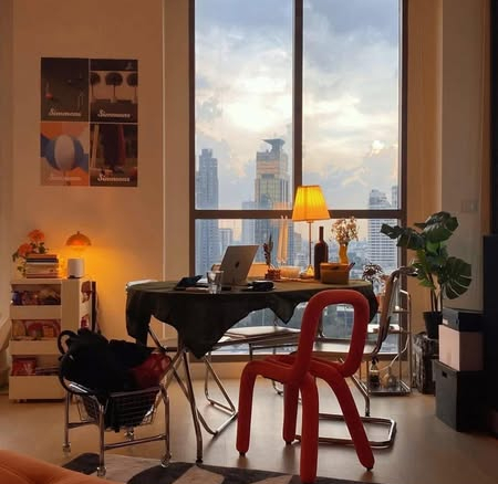 living room of AEQUA Residence Sukhumvit 49 dad no3