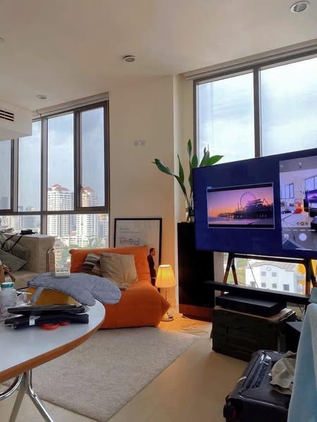 living room of AEQUA Residence Sukhumvit 49 dad no3