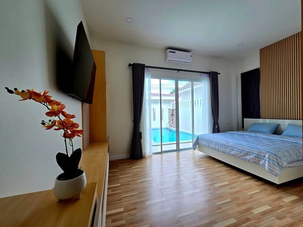 bedroom of At Pool Villa Resort Pattaya