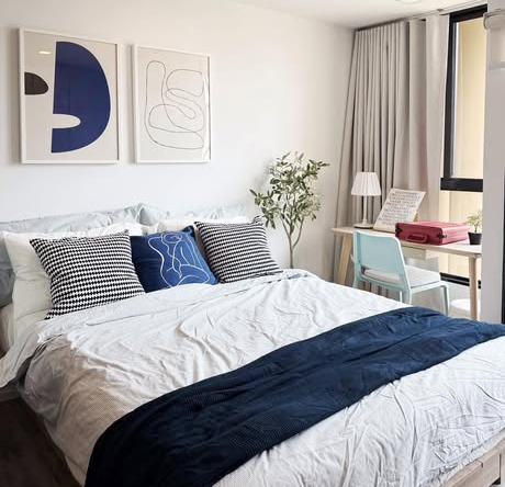 bedroom of Atmoz รัชดา-ห้วยขวาง คอนโด