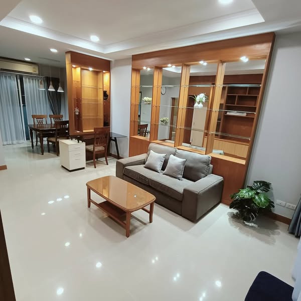 bedroom and living room of Baan Klang Muang S-Sense Rama 9-Ladprao