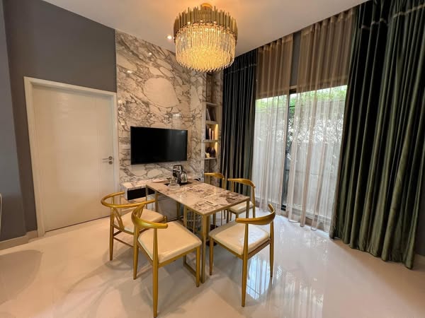 living room and bedroom of Bangkok Boulevard Ramintra-Serithai 2