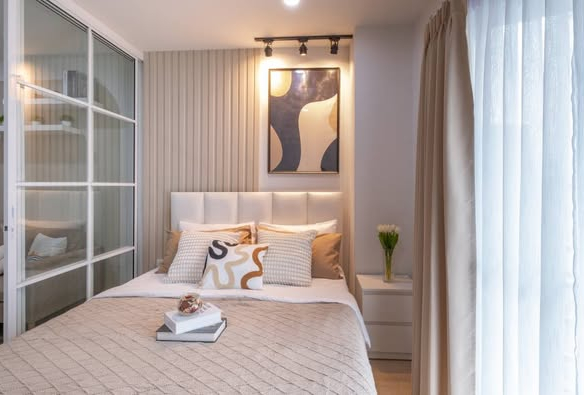 bedroom of คอนโดรัชดาเพรสทีจ