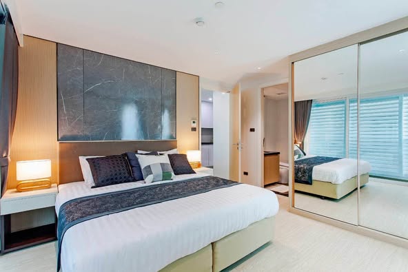 bedroom of C Ekkamai Condominium