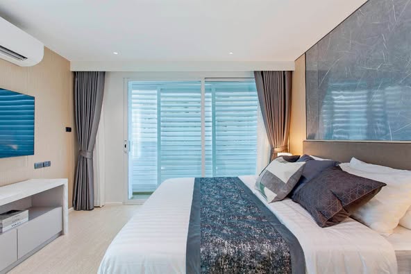 bedroom of C Ekkamai Condominium