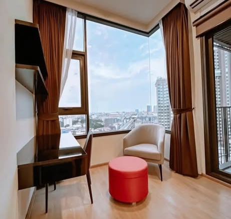 living room and bedroom of Centric Ratchayothin