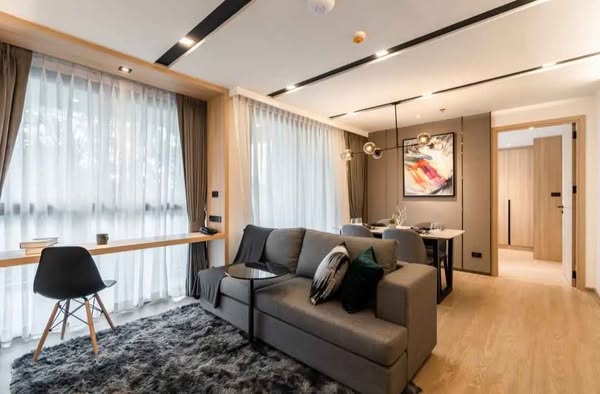living room and bedroom of Destiny63 Ekamai Apartment