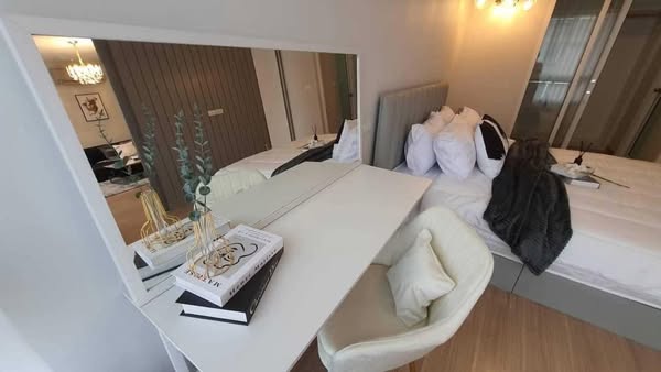 living room and bedroom of Happy condo ladprao