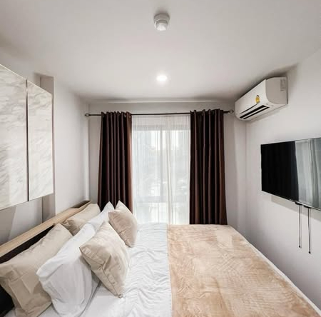 bedroom of ไฮ สุทธิสาร คอนโด (HI Sutthisan Condo)