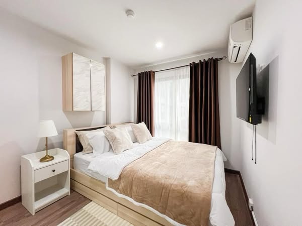 bedroom of ไฮ สุทธิสาร คอนโด (HI Sutthisan Condo)
