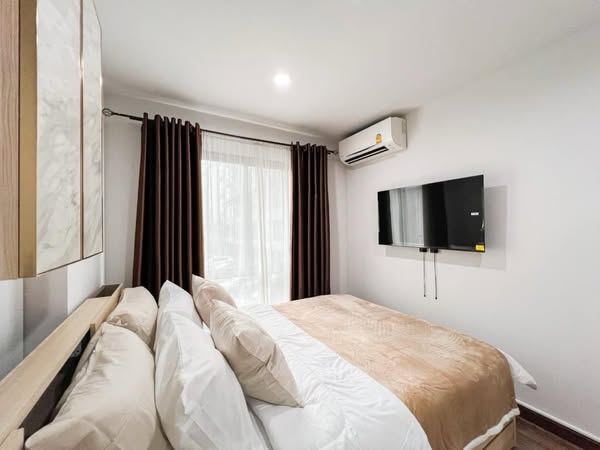 bedroom of ไฮ สุทธิสาร คอนโด (HI Sutthisan Condo)