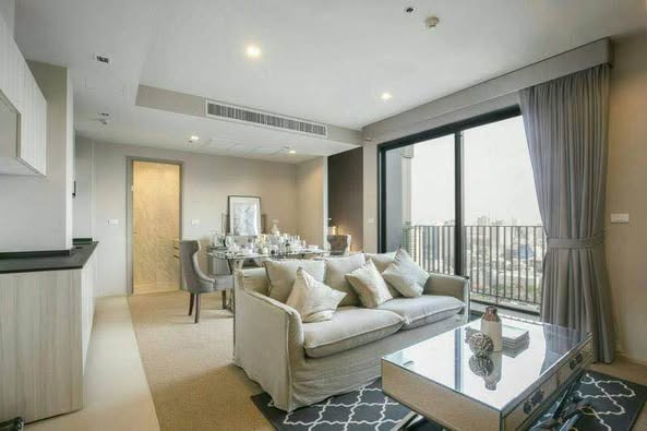 bedroom and living room of HQ by Sansiri