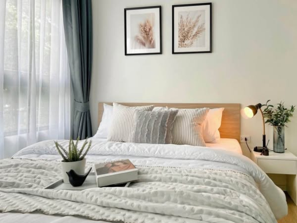 bedroom of iCondo Activ Pattanakarn