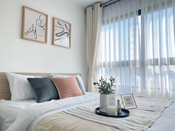 bedroom of iCondo Activ Pattanakarn