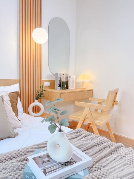 bedroom and bathroom of iCondo Sukhumvit 105