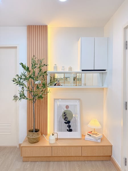 living room and room interior and bathroom of iCondo Sukhumvit 105