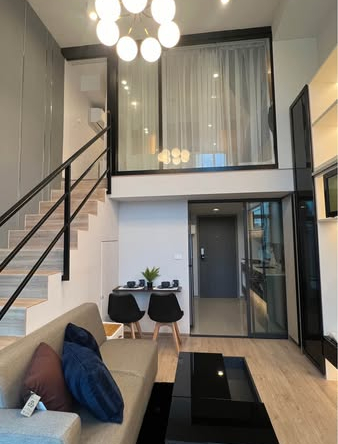 living room of IDEO Rama9 – Asoke