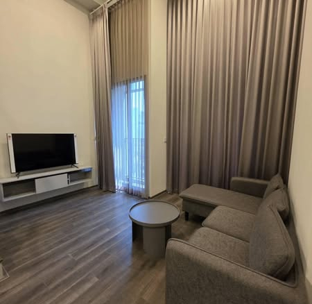 living room and bedroom of KnightsBridge Space Rama9