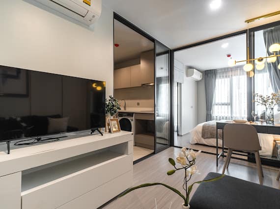 living room and bedroom of Life Ladprao