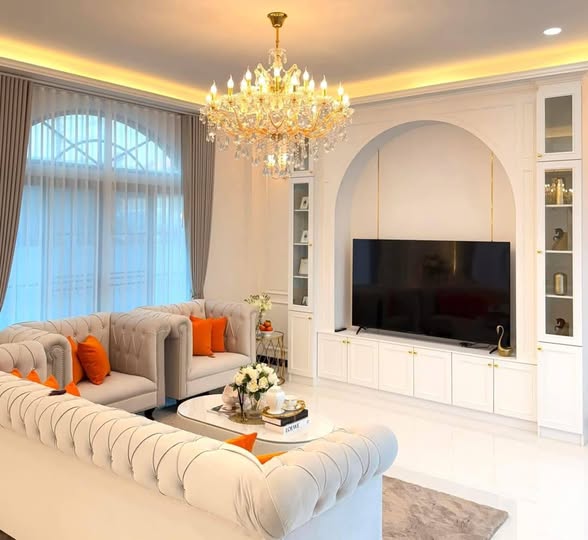 living room of บ้านเดี่ยวชั้นเดียว