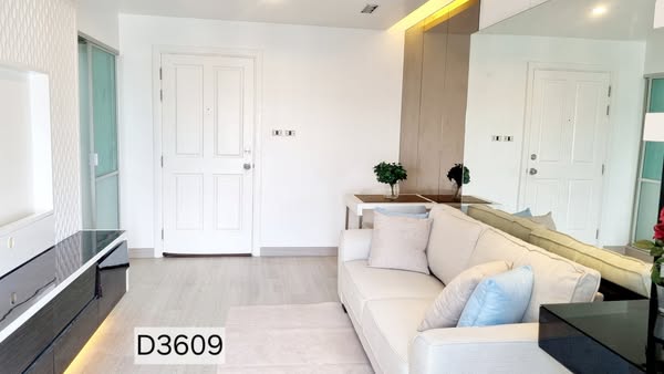 living room and room interior of Lumpini Park Riverside Rama 3