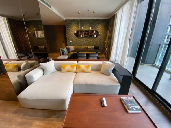 bedroom and living room of Noble Ploenchit