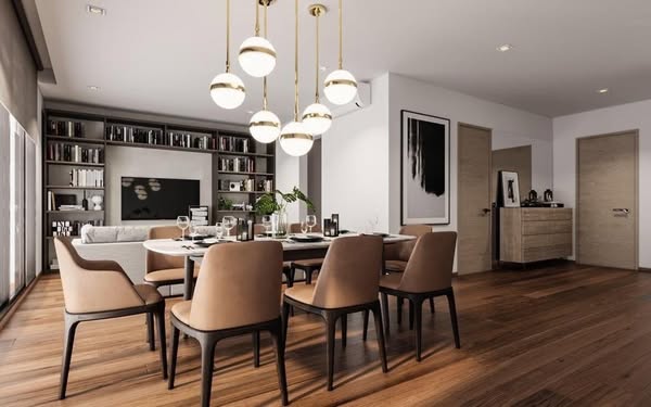 living room of Park Origin Phrom Phong