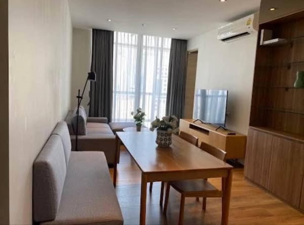 living room and bedroom of Park Origin Phrom Phong