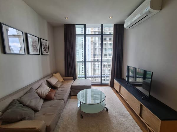 living room and bedroom of Park Origin Phrom Phong