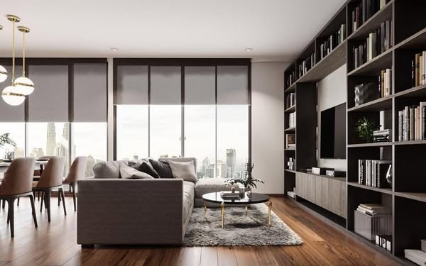 living room and room interior of Park Origin Phrom Phong
