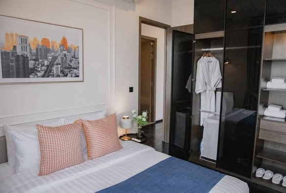 bedroom of Park​ Origin​ Thonglor
