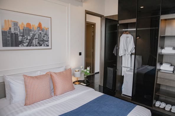 bedroom of Park​ Origin​ Thonglor