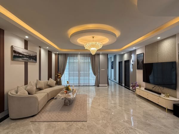 living room of บ้านพัก PK Pool Villa ชะอำ