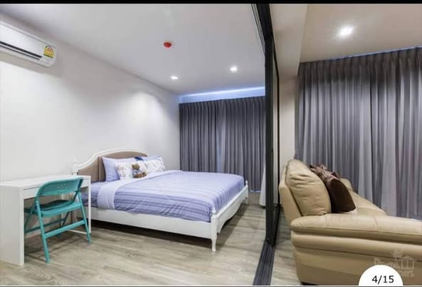 bedroom of Rain Chaam Huahin ( เรน ชะอำ-หัวหิน )