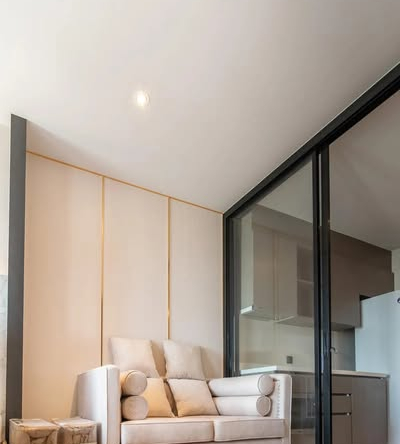 living room and bedroom and room interior of RHYTHM Ekkamai