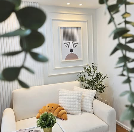 living room of The Condo Decor รับตกแต่งคอนโดแบบแพ็กเกจ