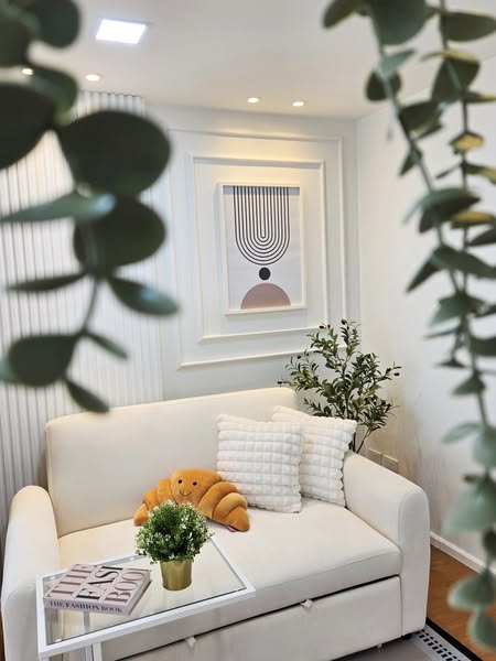 living room of The Condo Decor รับตกแต่งคอนโดแบบแพ็กเกจ