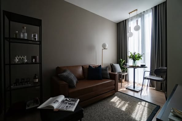 living room of THE LINE Phahon-Pradipat