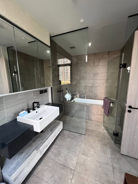 room interior and bathroom of The Lofts Asoke