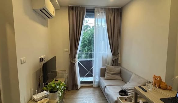 living room and bedroom of The Nest Sukhumvit 71