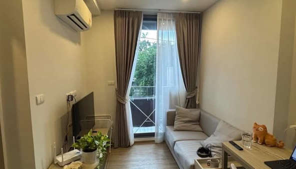 living room and bedroom of The Nest Sukhumvit 71