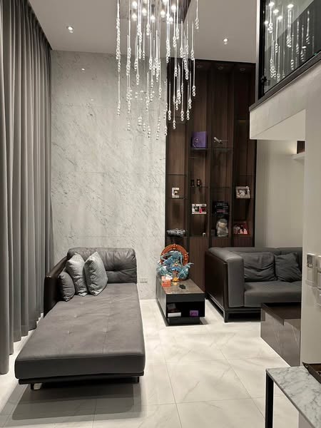 living room of The Roof Townhome