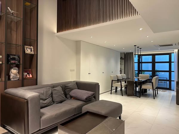 living room of The Roof Townhome