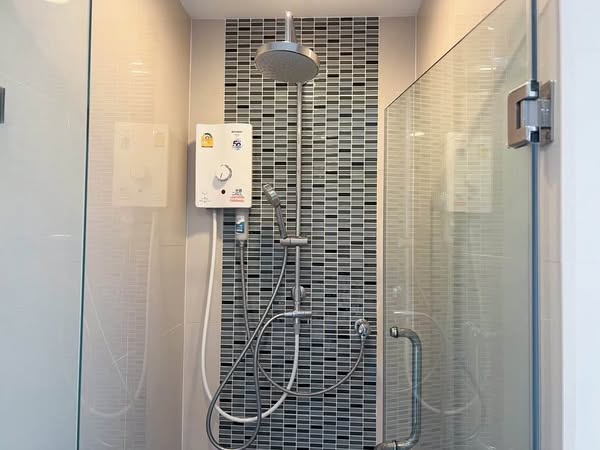 room interior and bathroom of The Sky Sukhumvit