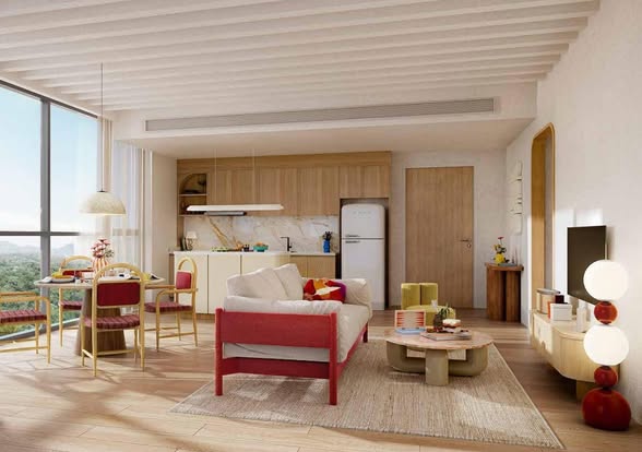 living room of The Standard Residences Hua Hin