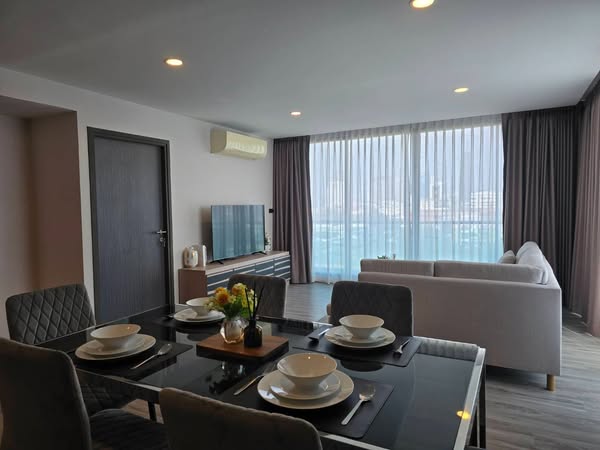 living room of The TEAK Sukhumvit 39