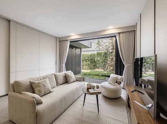 living room and bedroom and room interior of VIVE กรุงเทพกรีฑา