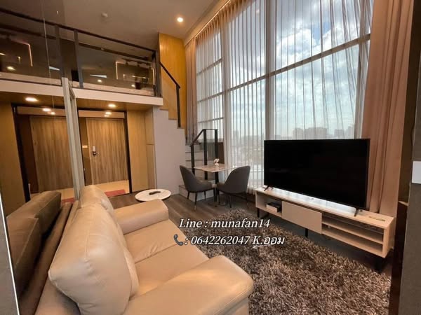 bedroom and living room of KnightsBridge Space Ratchayothin