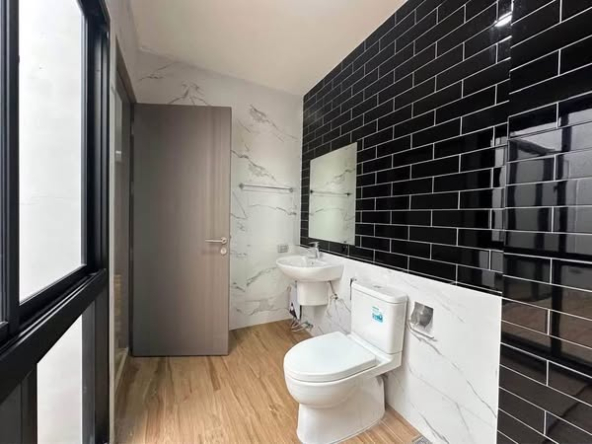 room interior and bathroom of The Pride Sukhumvit 77 (Soi Onnut 30) Home Office